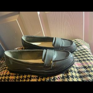Grey Patent Leather loafers